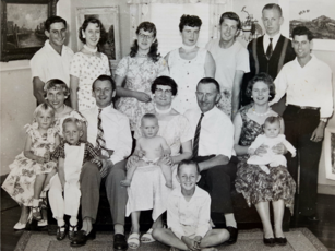 afscheidsfoto familie